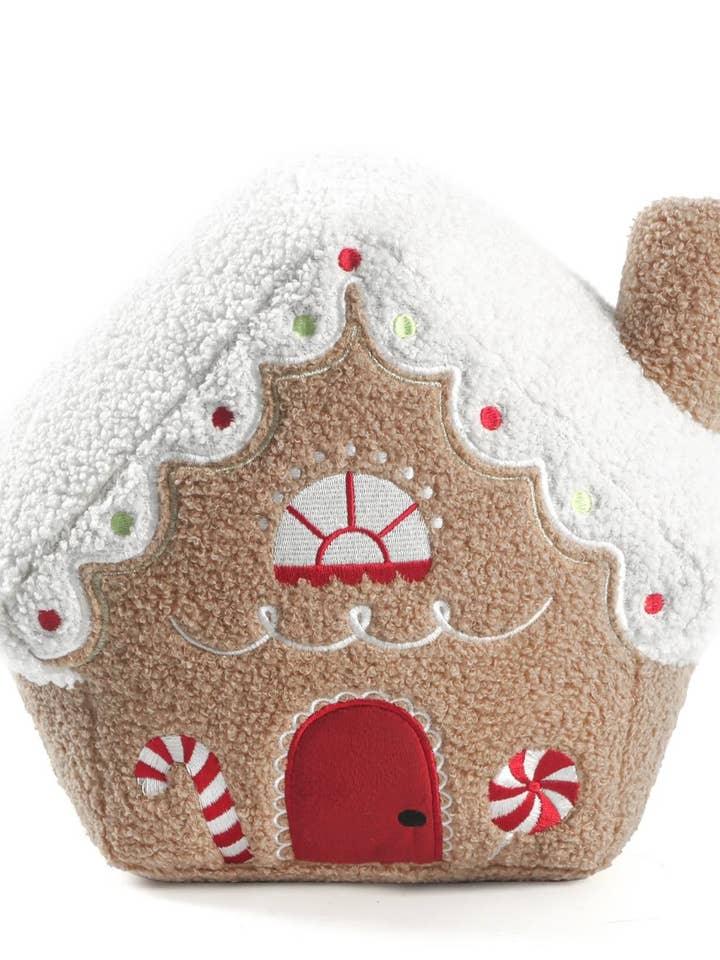 Gingerbread House Pillow for wholesale by Granny B's Holiday Depot