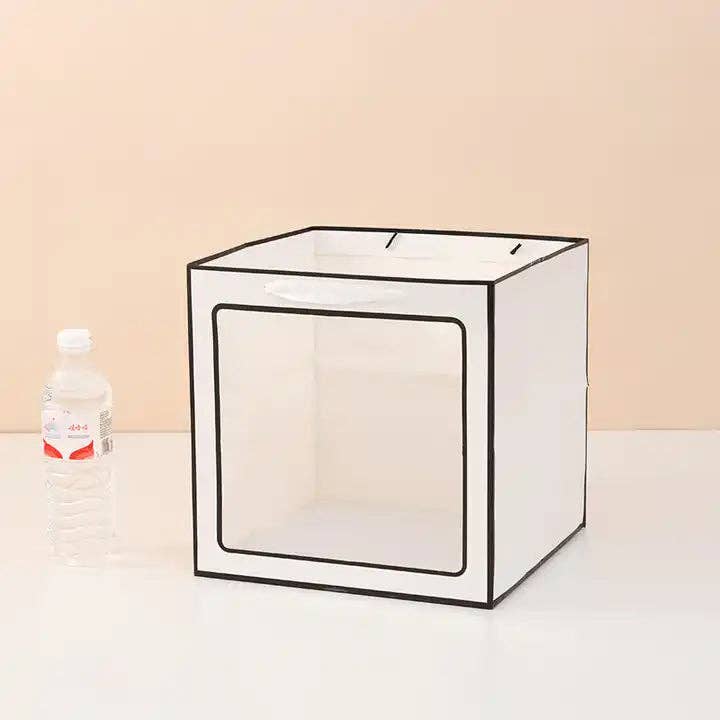 Elegant Design Supply - Wholesale Gift Bag - Cube Window Kraft Flower/Gift Bag8