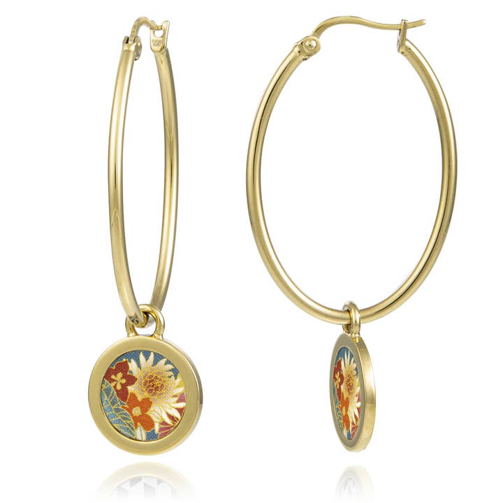 Louise's Garden - Wholesale Dangle Earrings - Fleur de Lis earrings