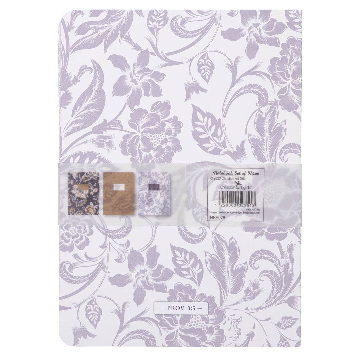 Christian Art Gifts - Wholesale Notebook - Notebook Set 3pc All Things Phil 4:131