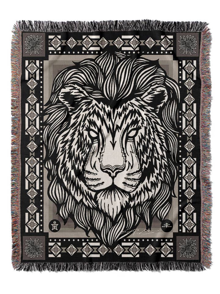 Essence - Maned Tiger Jacquard Woven Blanket for wholesale by Sean Martorana
