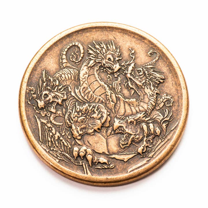 Shire Post Mint - Vente Jeton/pièce de collection - Jeton en cuivre Dragon de feu et Hydre de glace1