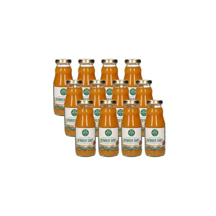 Go Now - Wholesale Wellness Juice/Tonic - Mandarin-Ginger 200ml | Ginger Shot | Ginger Juice | Ginger