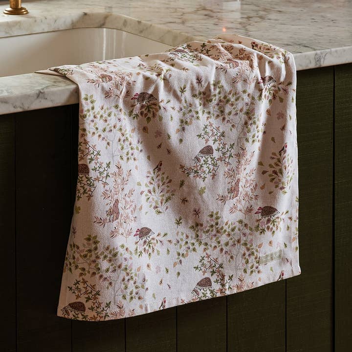 Woodland Friends Tea Towel for wholesale by Sophie Allport