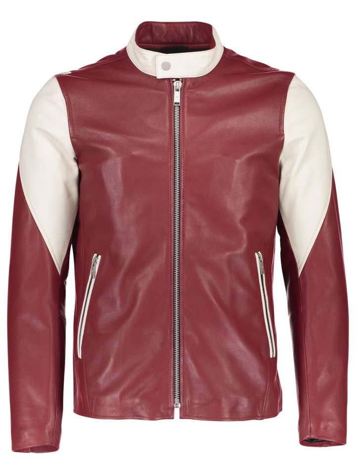 Mix-Panel Læder Biker Jakke Stil: 60-15211A for engroshandel hos Lindbergh