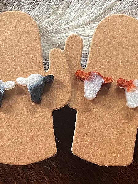 Calf Head Stud Earrings for wholesale by Shelley Kudera Design