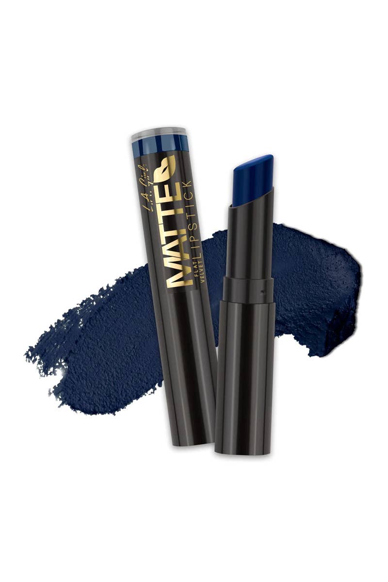 LA Girl GLC825 Matte Flat Velvet Lipstick Blue VALENTINE - 3pc