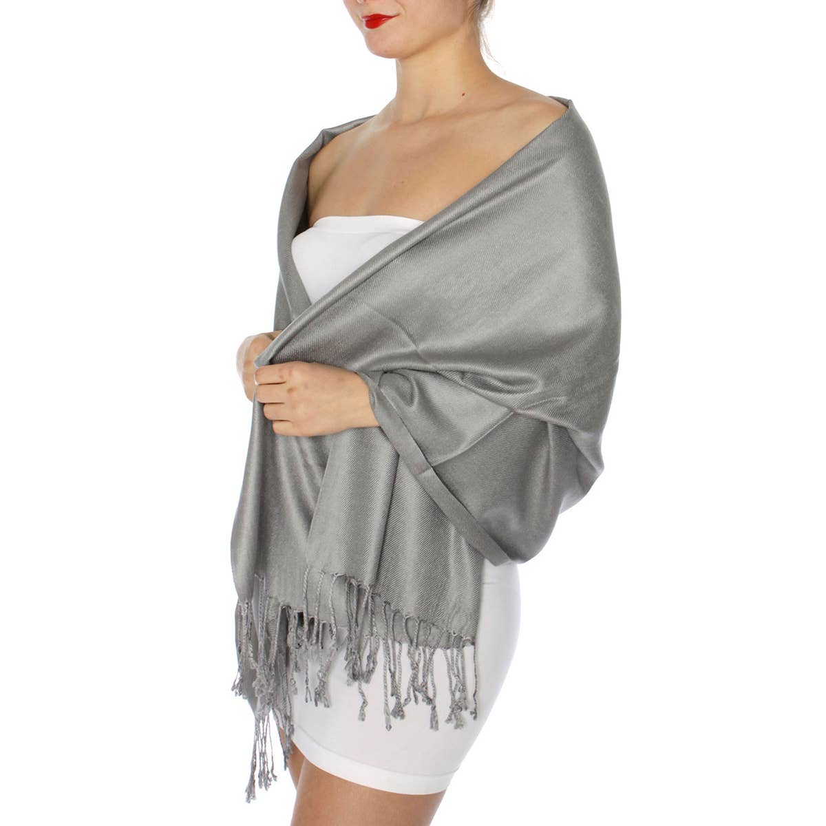 SERENITA - Wholesale Scarf - Women's - Cashmere feel wedding solid pashmina shawl wrap scarf13