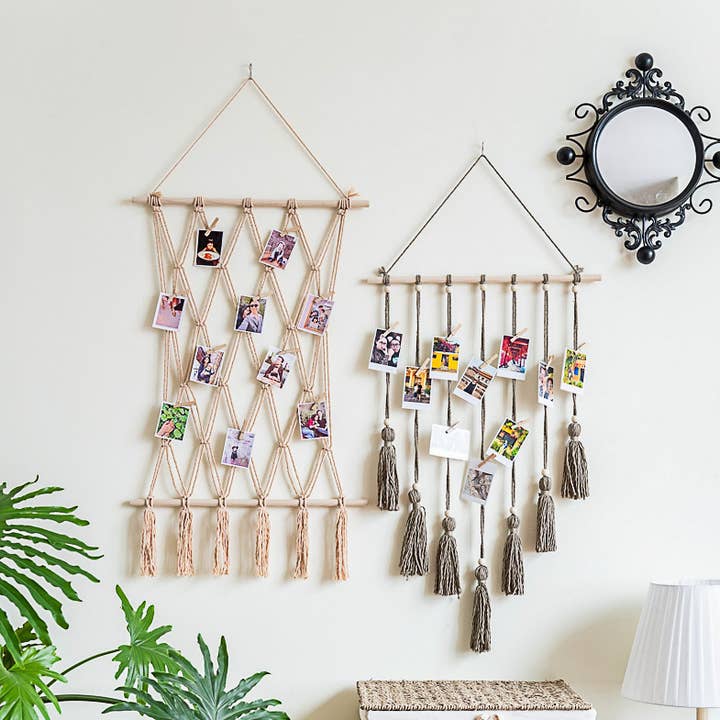 Macrame Photo Hanger H02 for wholesale by BeanDaikon
