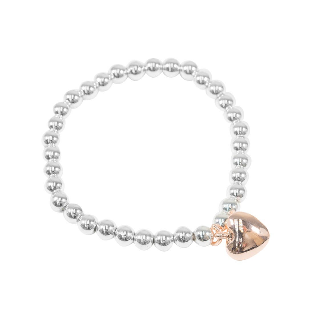 Lovethelinks Ltd – wholesale Charm/dangle bracelet – Ball Bracelet with Puffed Heart Charm4