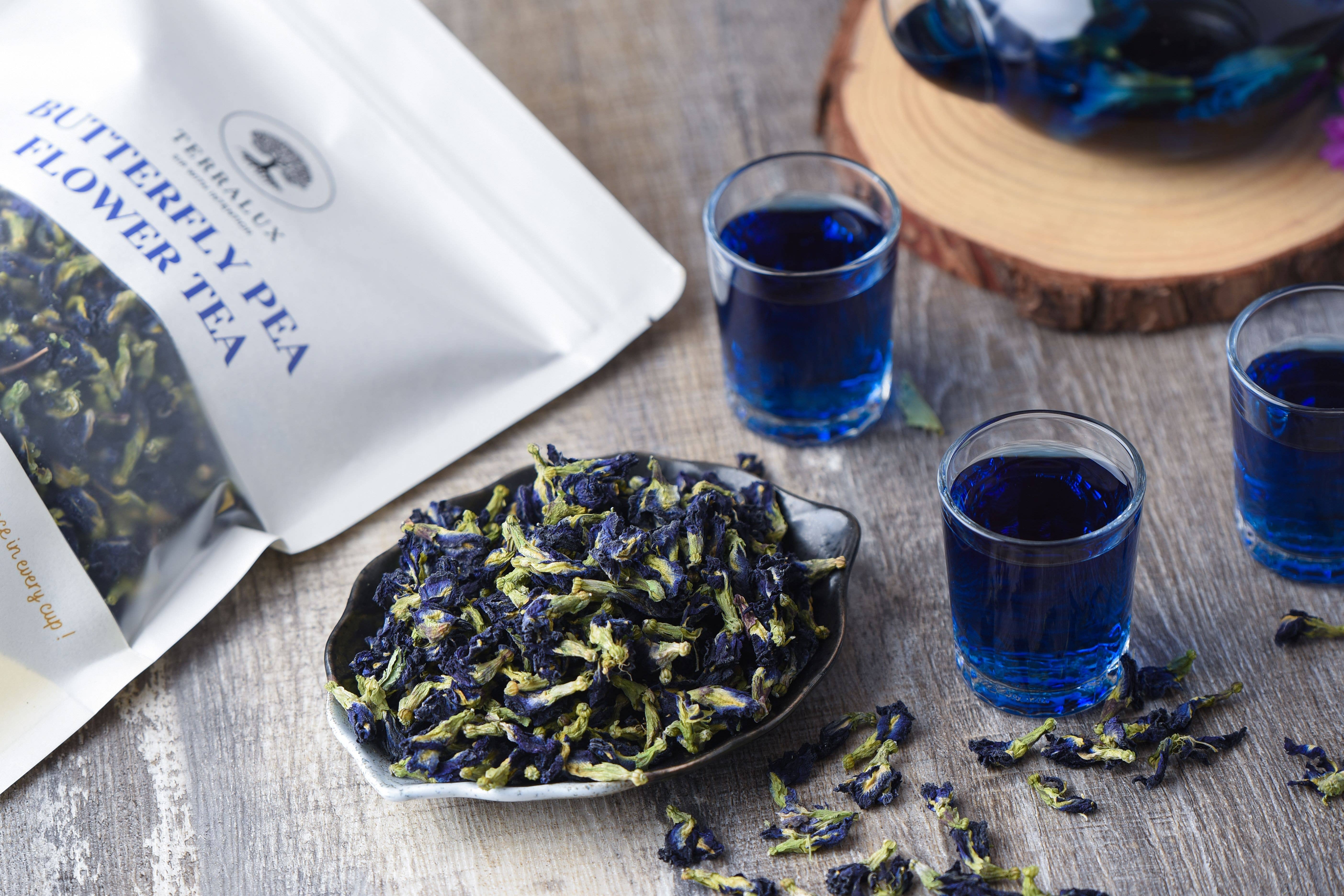 Terralux LLC - Wholesale Loose Tea - Butterfly Pea Flower Tea2