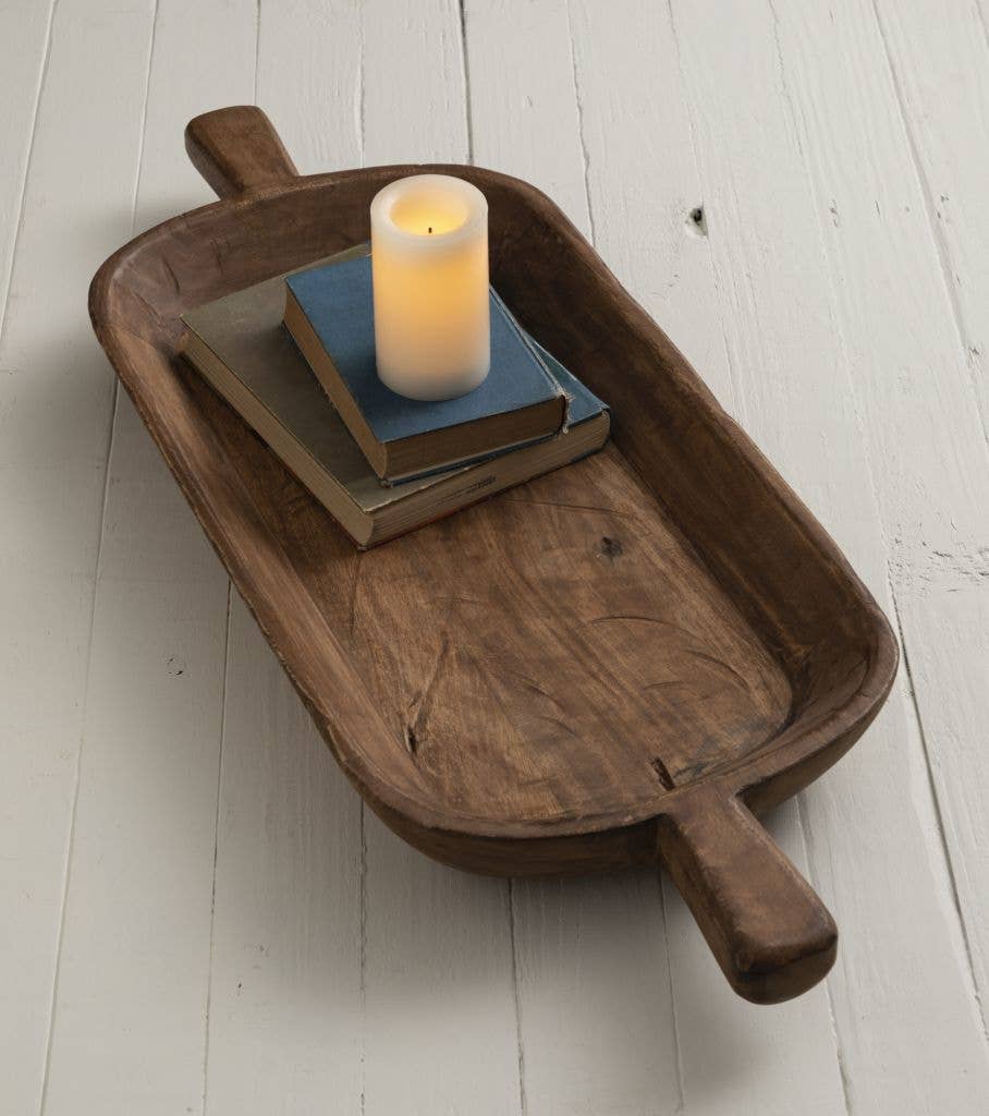 Made Market Co. - Wholesale Decorative Tray - Crafted Dough Bowl Oblong XLarge5