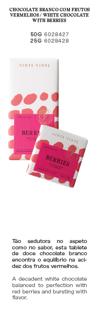 Vinte Vinte Chocolate - Wholesale Chocolate - FUSION WHITE CHOCOLATE BERRIES 50G1