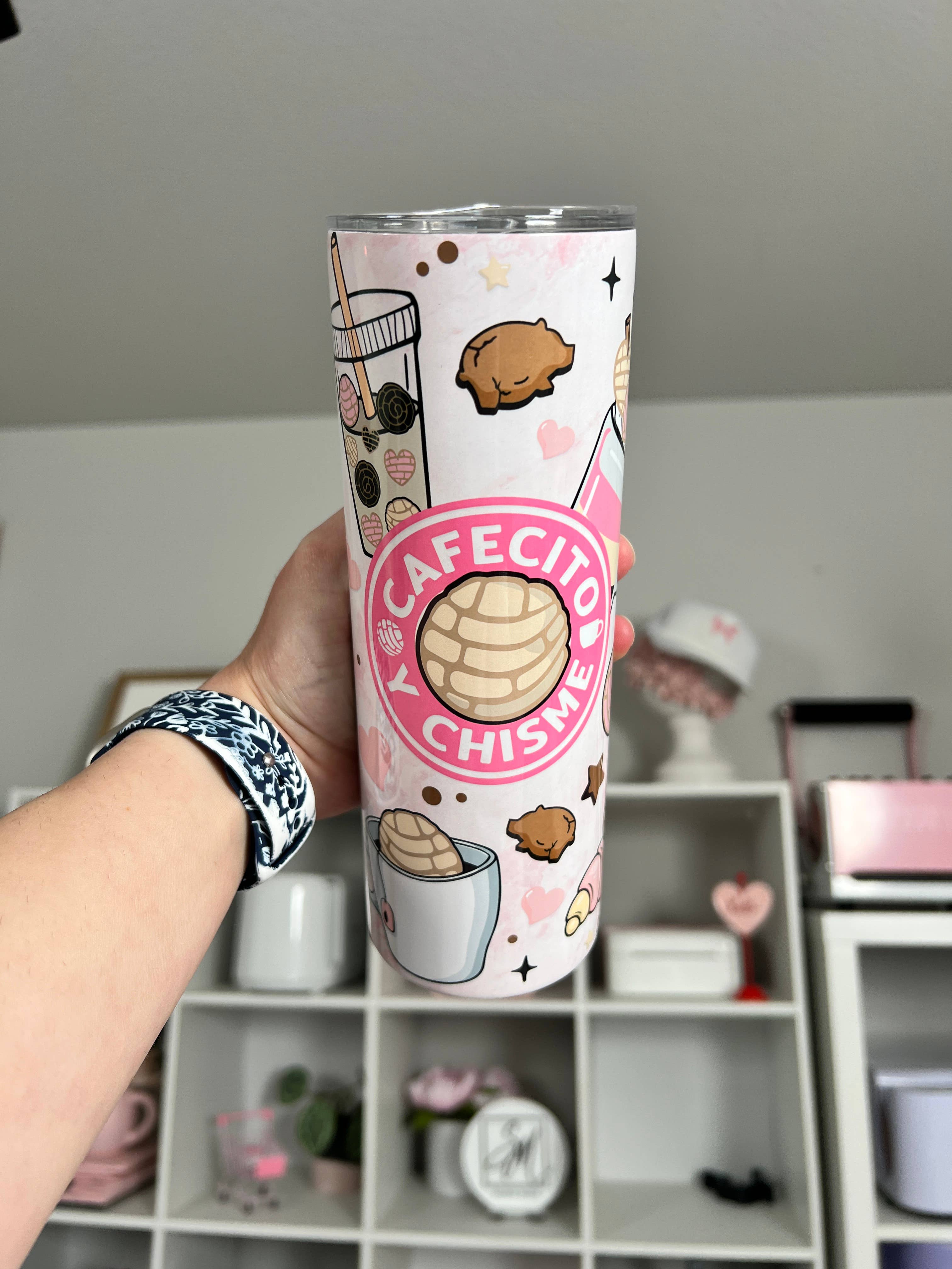 Selena Marie LLC – wholesale Isolerade dryckesvaror – Cafecito Y Chisme Anpassad Rostfri Mugg 20oz #31