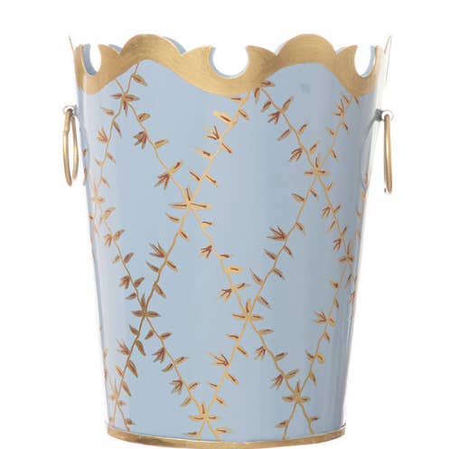 Periwinkle Trellis Ring affaldspapirkurv for engroshandel hos The Enchanted Home