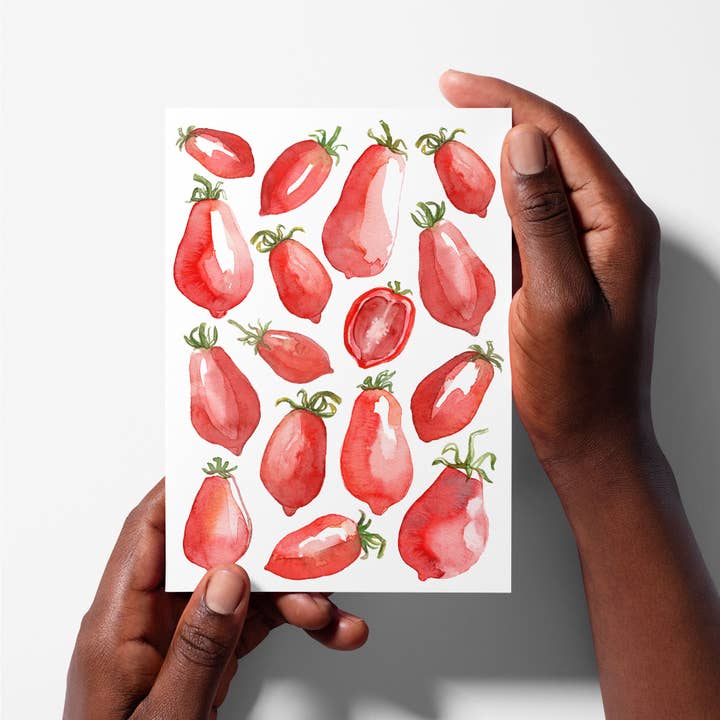 Calex Studio - Wholesale Everyday Greeting Card - San Marzano Italian Tomatoes - Blank Greeting Card2