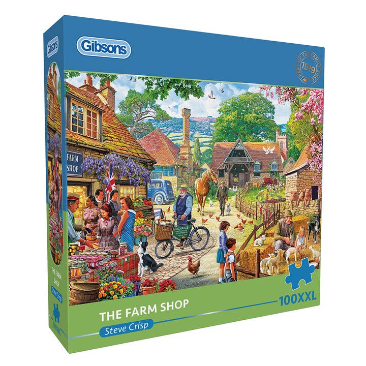 The Farm Shop 100 Extra Large Piece Jigsaw Puzzle for wholesale by Gibsons Games Ltd