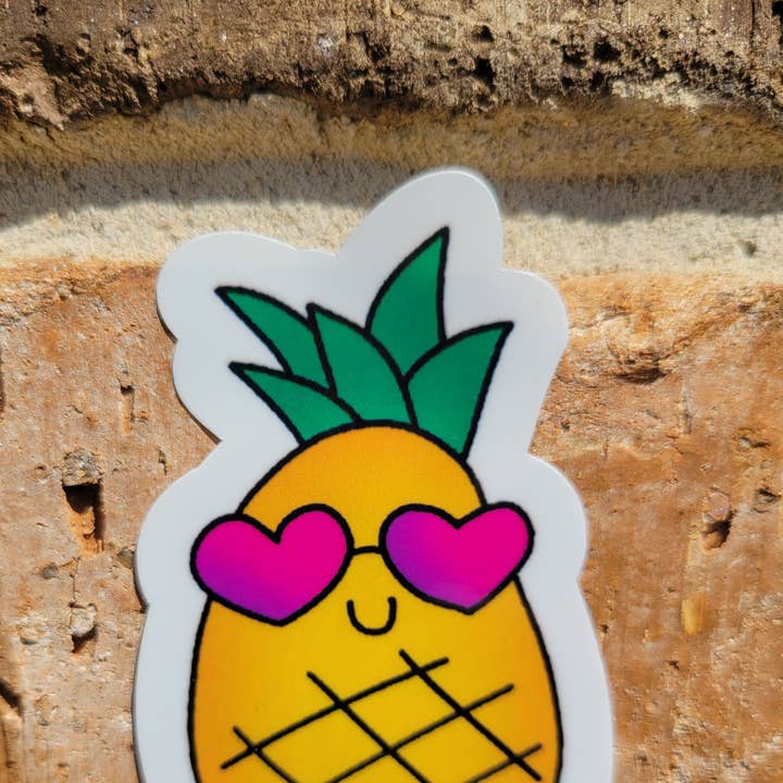 3 inch Water resistant laminated vinyl sticker for wholesale by Kodaandmom