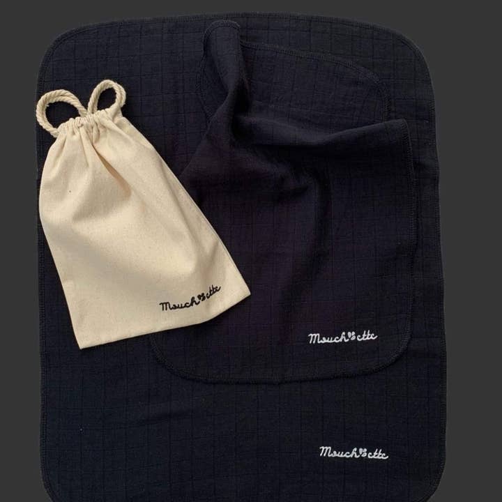 Mouch'ette – Großhandel Gesichts- & Körpertücher – Mouchette - Handtuch „das Original“//Ebenholz1