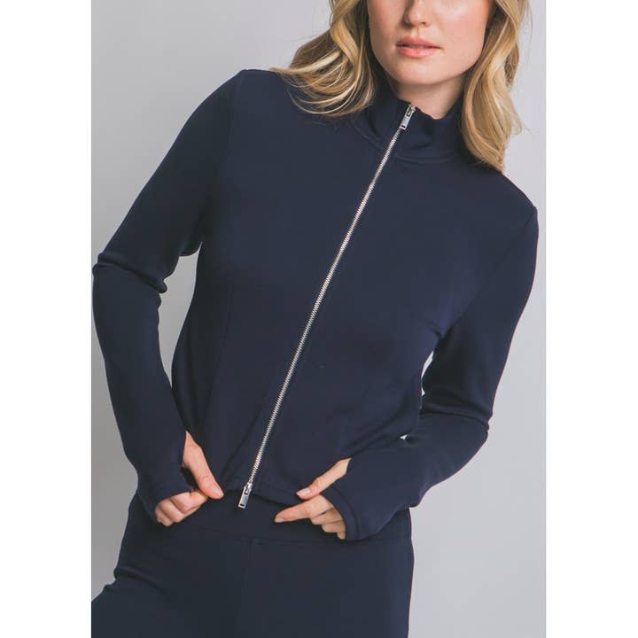 80380JN Double Zip Active Performance Jacket for wholesale by Coloring You