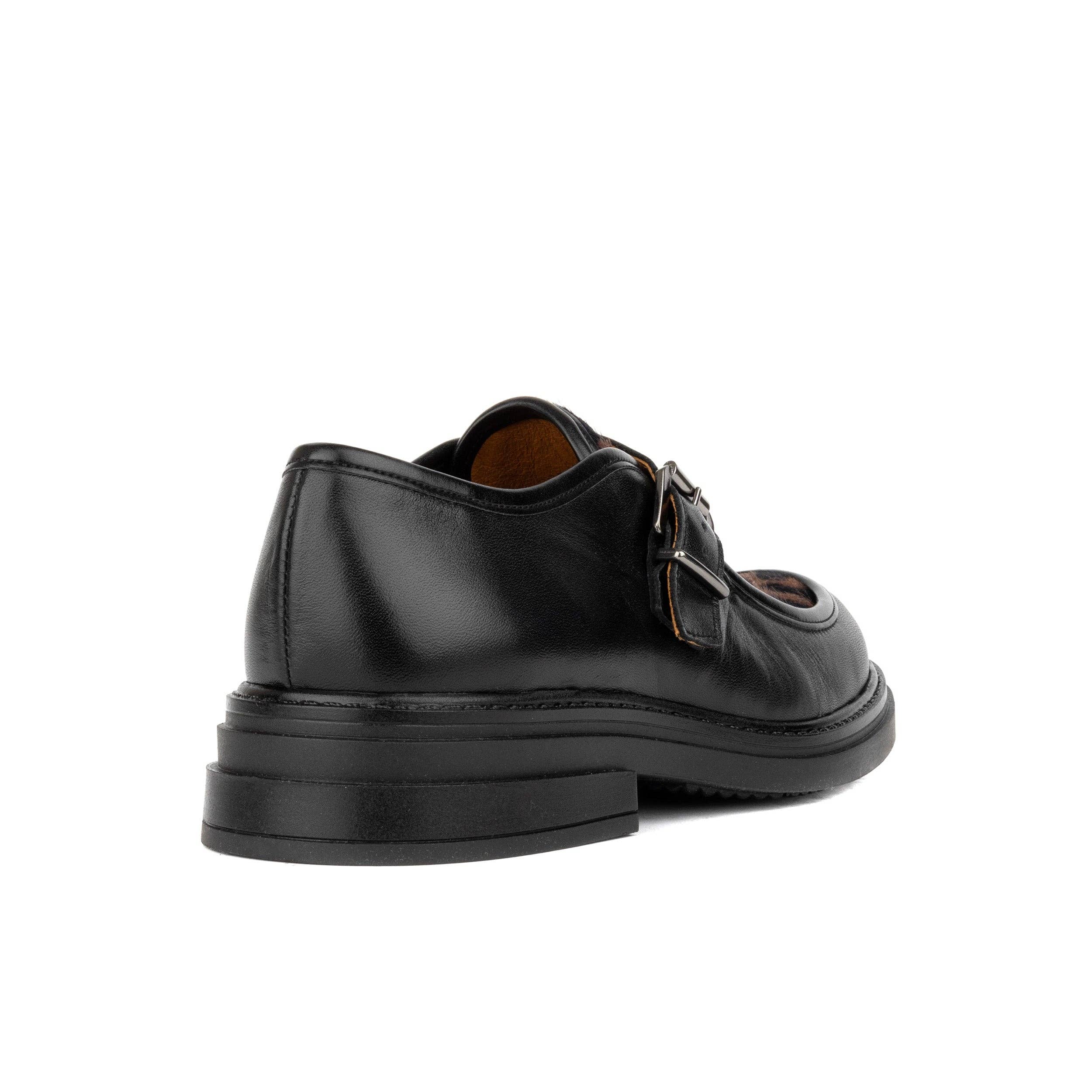 Embassy London – wholesale Loafers – Women's – Strapp - Black & Cow3