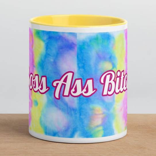 Boss Ass Bitch Tie Die Mug for wholesale by Caffeine-Queens LLC