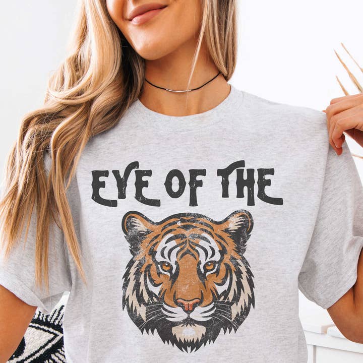 EYE OF THE TIGER Oversized Grafisk T-shirt för wholesale av A. BLUSH CO