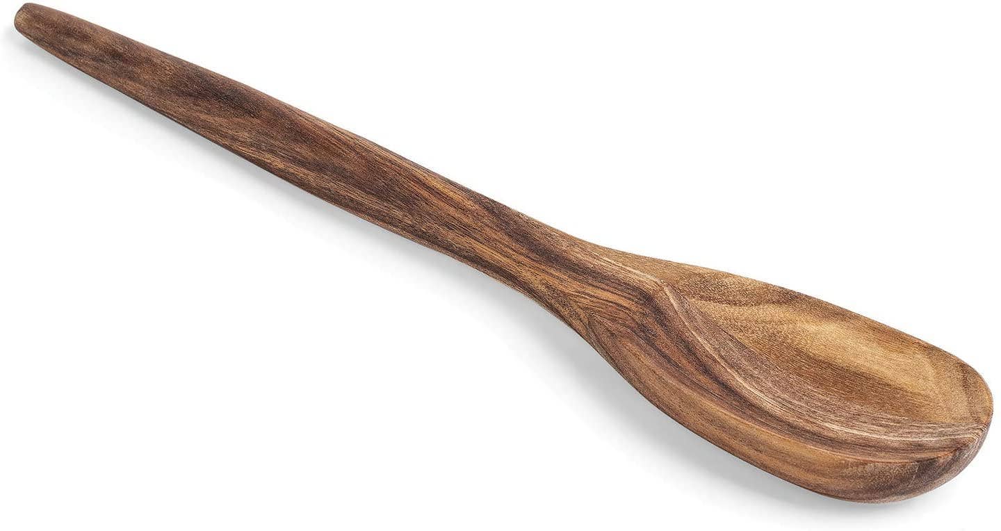 Fox Run Brands - Vendita all'ingrosso Cucchiai da cucina - Cucchiaio lungo in legno di acacia Ironwood, utensile da cucina, 35,6 cm0