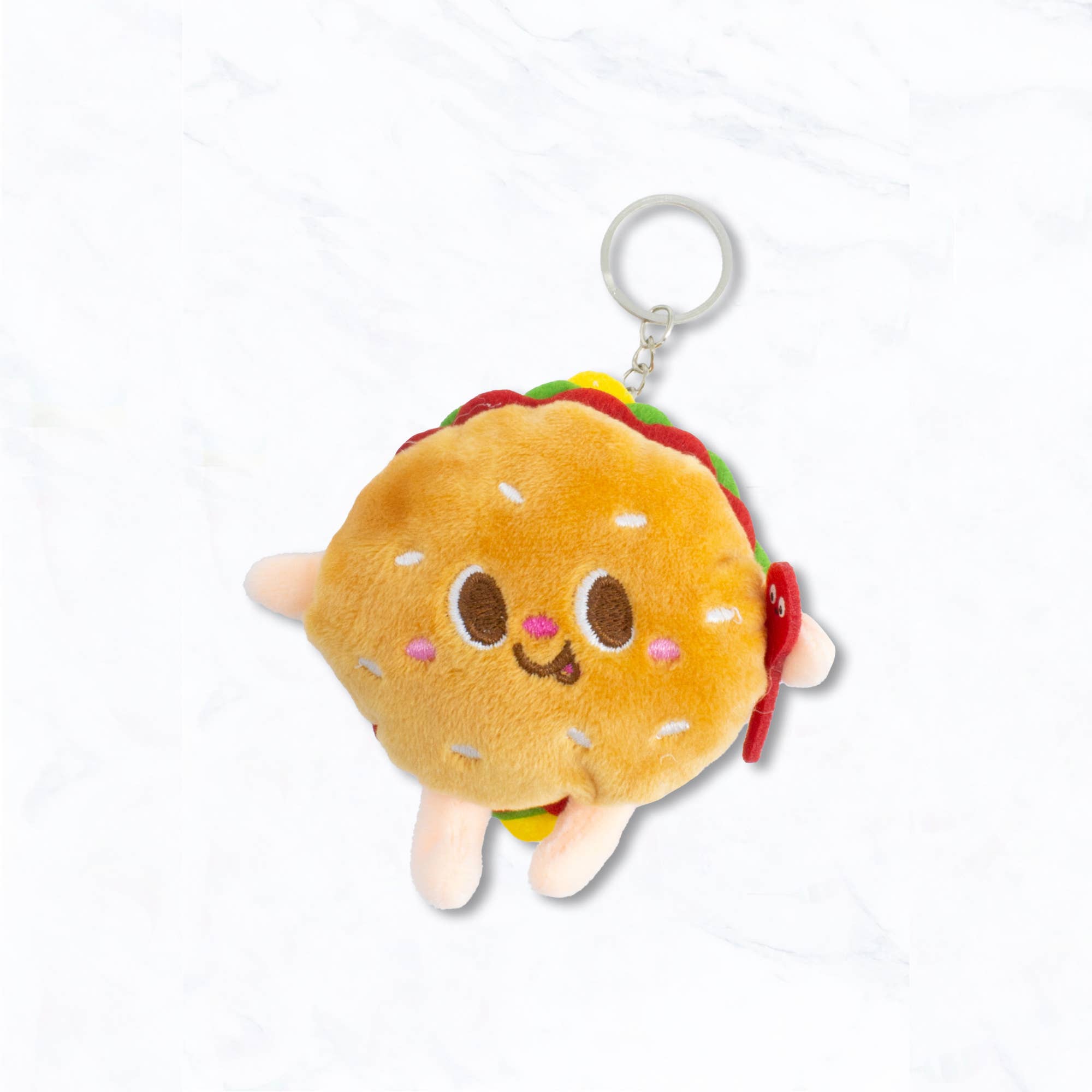 Suzie Q USA – wholesale Keychain – Women's – Burger Buddy Plush Keychain