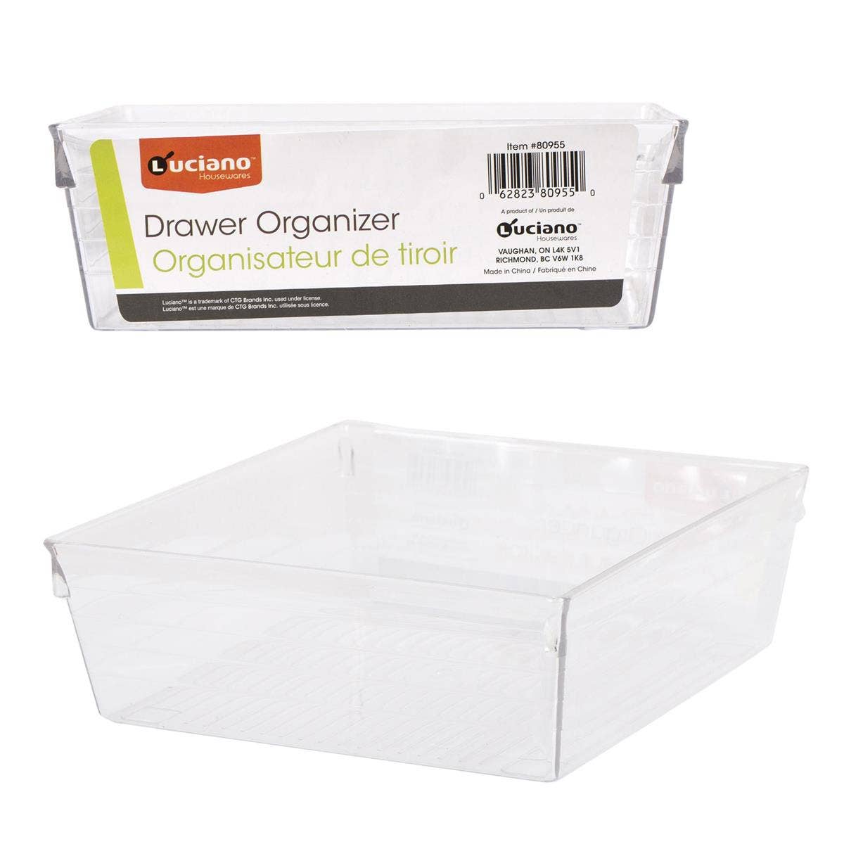 Luciano Gourmet - Wholesale Food Storage Container - Luciano  Clear Plastic Drawer Organizer- Two sizes3