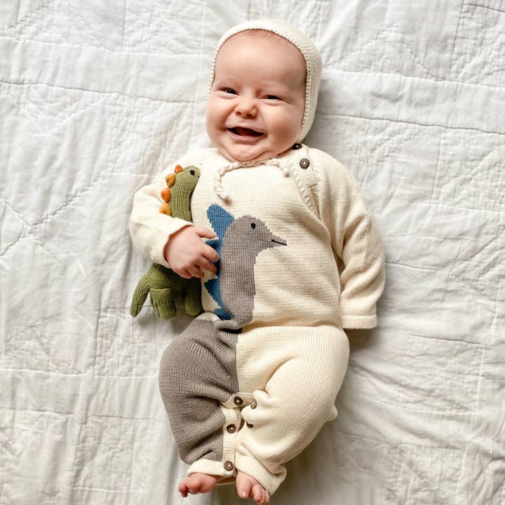 Estella – wholesale Handheld rattle – Baby – Baby Rattle Toy-Brachiosaurus Dinosaur (Machine Washable)2