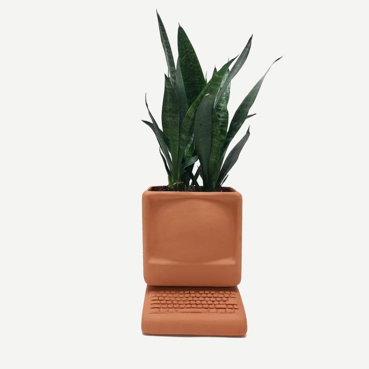 Small Computer Planter for wholesale by Wyatt Little