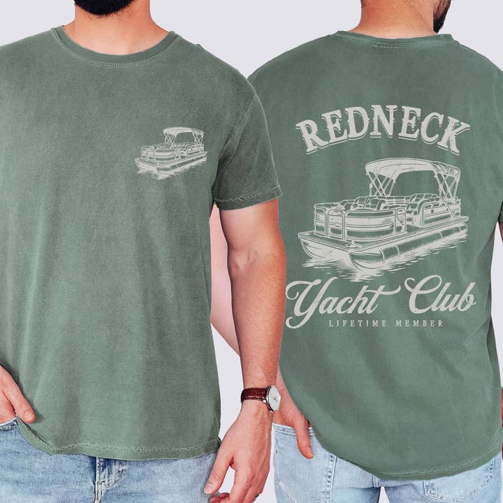 Refinery Number One LLC - Wholesale T-Shirt (Graphic) - Unisex - Redneck Yacht Club Boating, Country, Lake Life T-Shirt3
