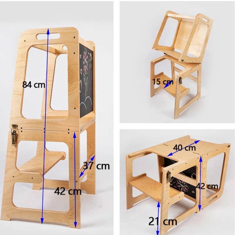 Nice Stuff Sales - Wholesale Highchair - Baby - Folding Montessori Learning Tower (bench and table) with lousa9