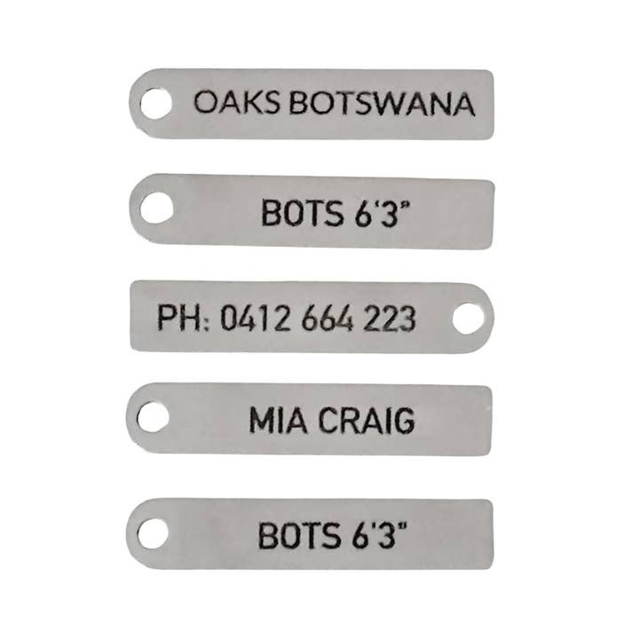 Etiquetas Personalizadas para Caballos – Placas de Identificación Grabadas (Paquete de 5) para venta al por mayor de Top Paddock