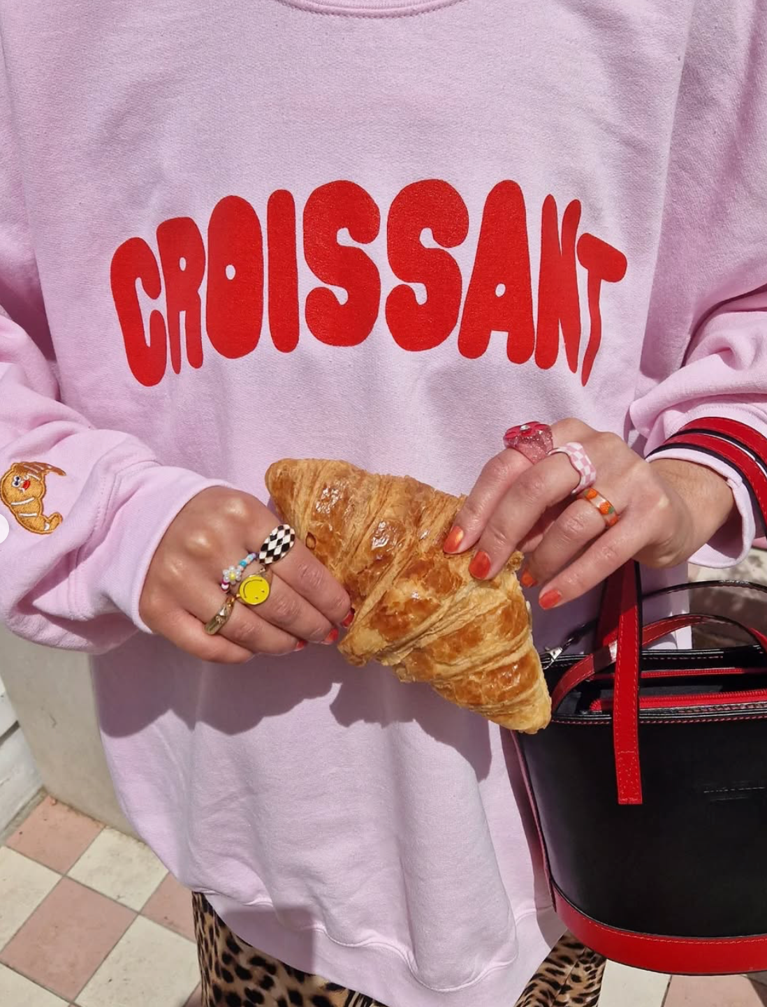 Limpet Store - Wholesale Graphic Sweatshirt - Women's - The Croissant Oversized Sweatshirt2