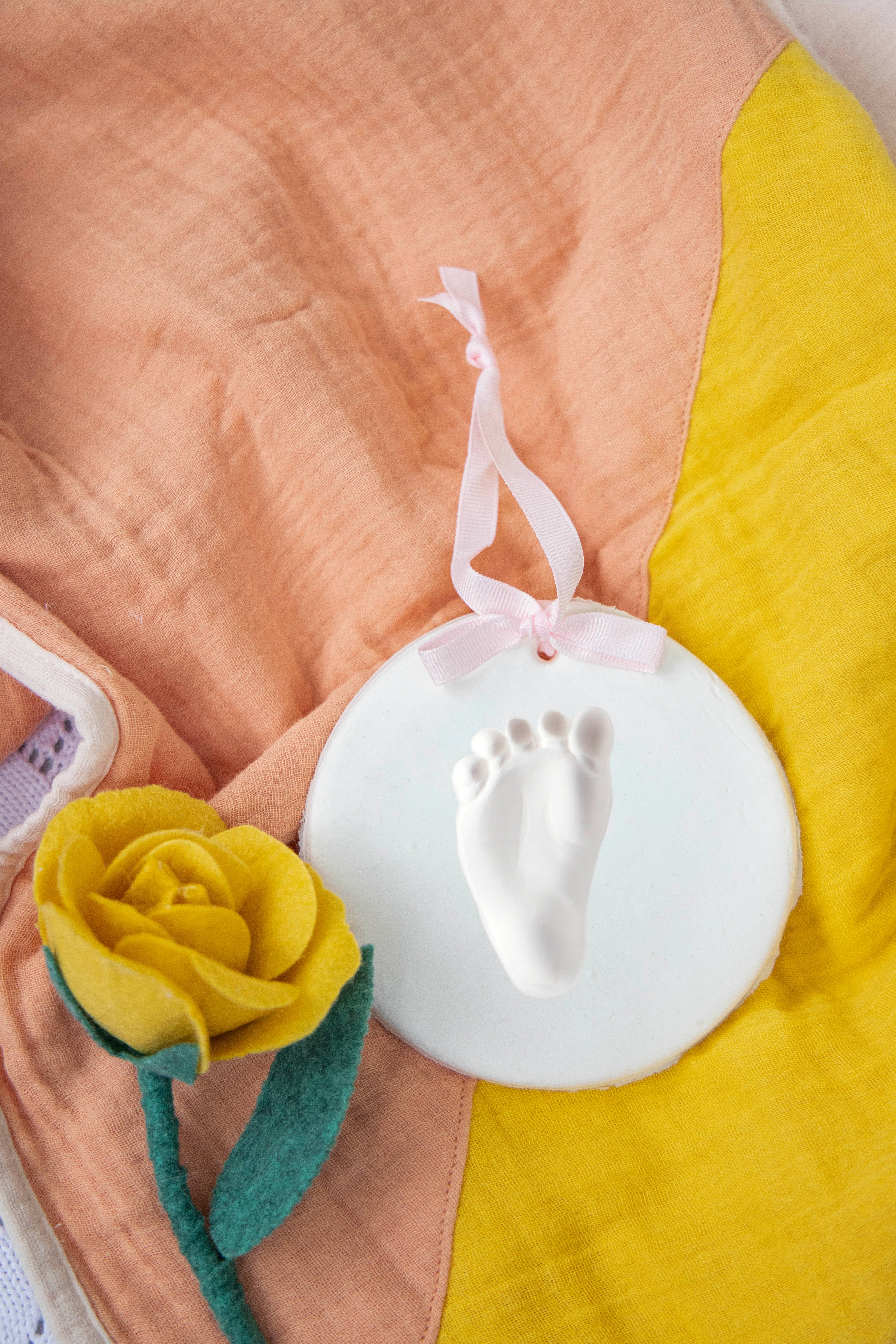 Pearhead - Wholesale Hand & Footprint Kit - Kids & Baby - Baby Handprint or Footprint Keepsake Hanging Ornament, White10