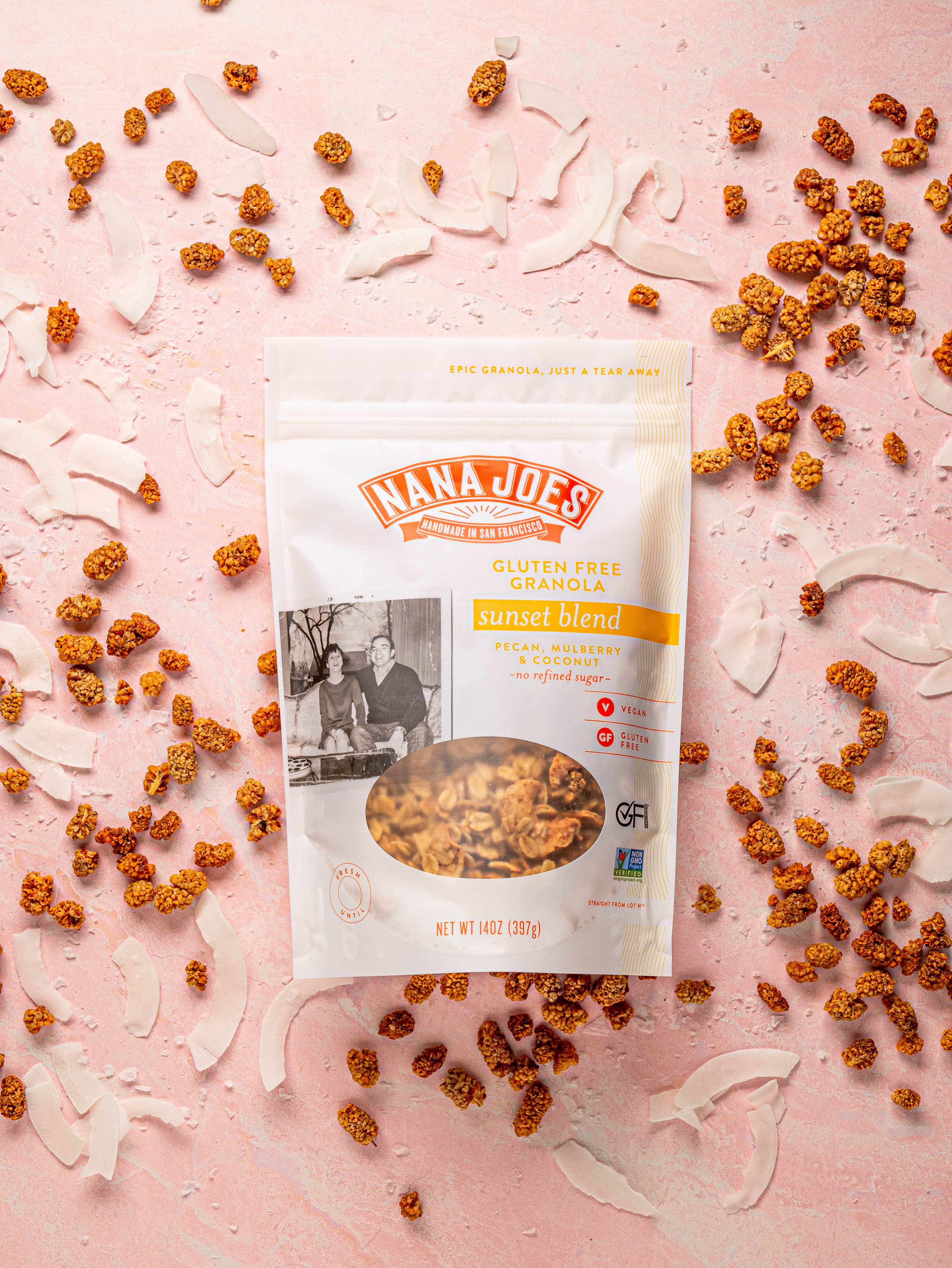 Nana Joes Granola - Wholesale Granola - Sunset Blend: Pecan, Mulberry & Coconut2