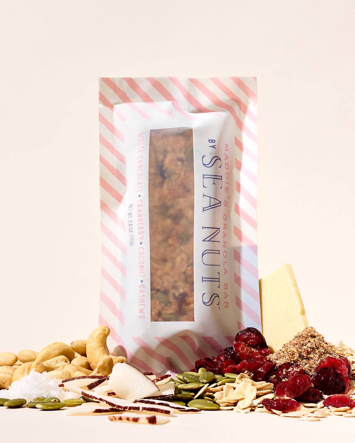 Sea Nuts - Wholesale Snack Bar - Maddie's White Chocolate Cranberry Coconut Cashew Granola Bar2