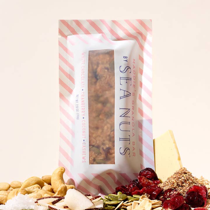 Sea Nuts - Wholesale Snack Bar - Maddie's White Chocolate Cranberry Coconut Cashew Granola Bar2