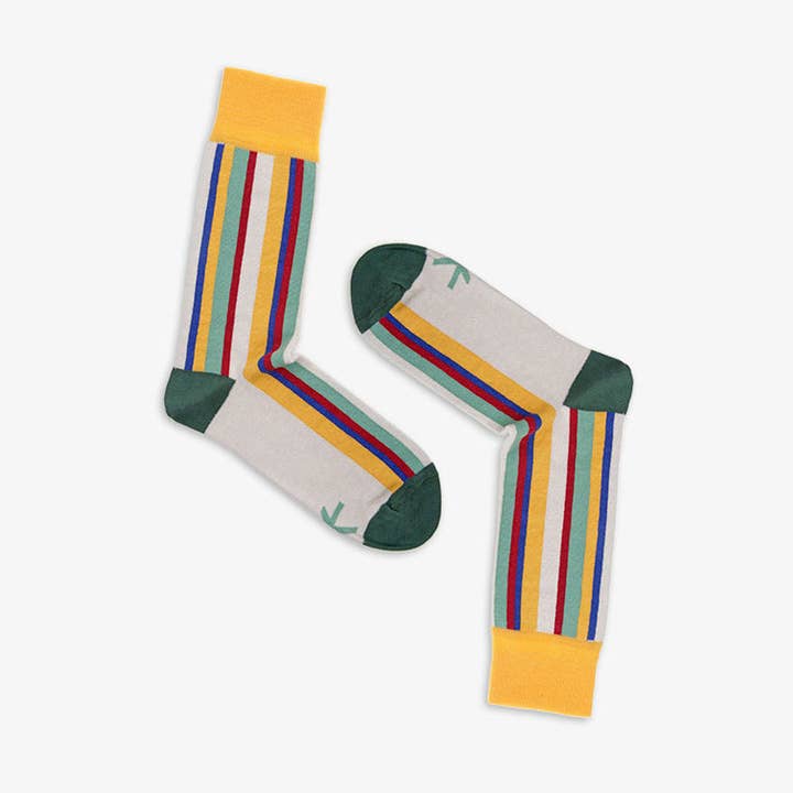 Soul Train - Chaussettes inspirées des années 1970 pour la vente par PAAR Socks