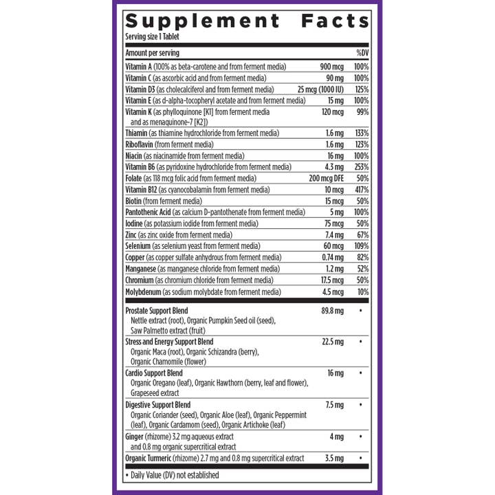 New Chapter - Wholesale Oral Supplement/Vitamin - Every Man's One Daily 40+, Men's Multivitamin, 30 Tablets
