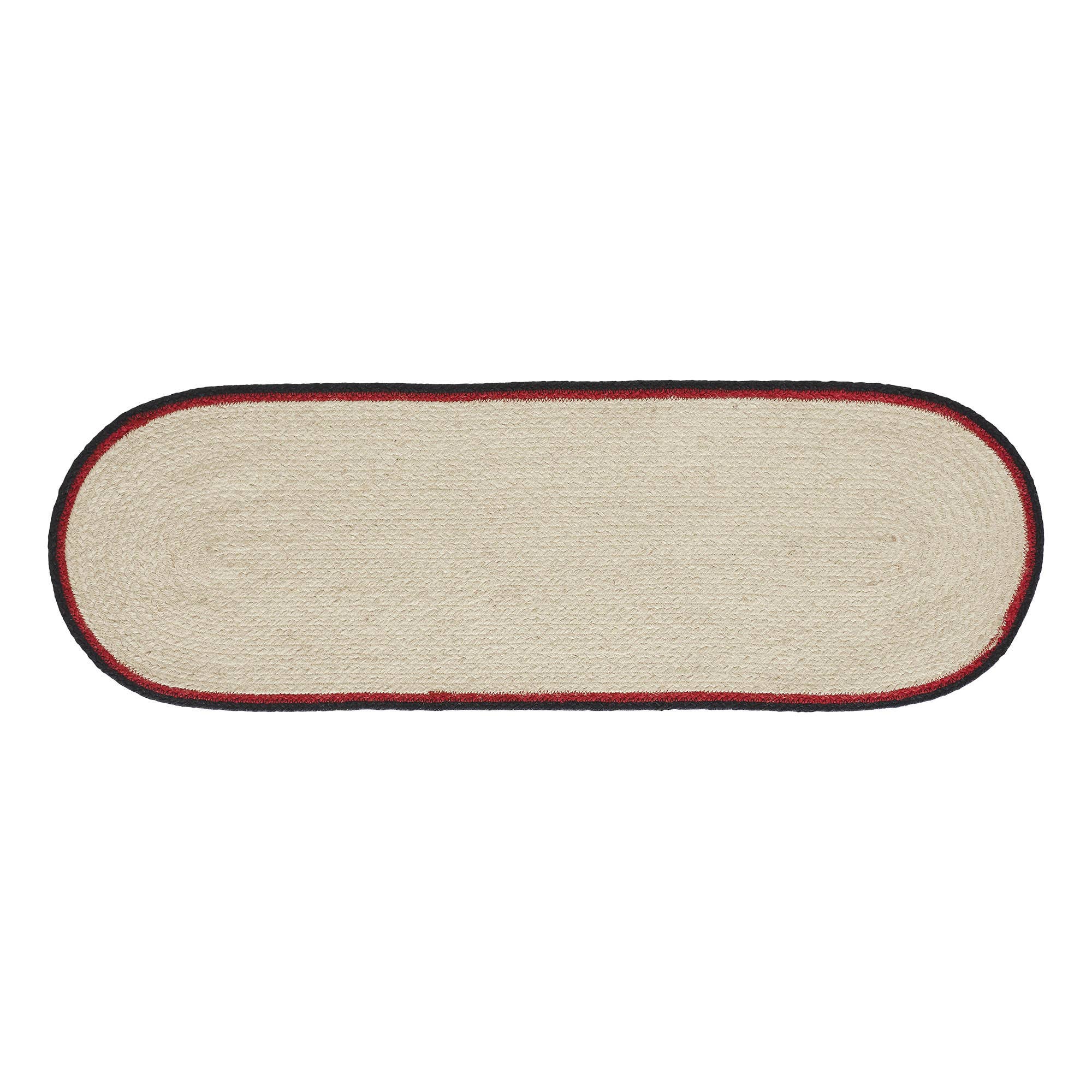 VHC Brands - Wholesale Table Runner - Jolly Ole Santa Jute Oval Runner 12x362