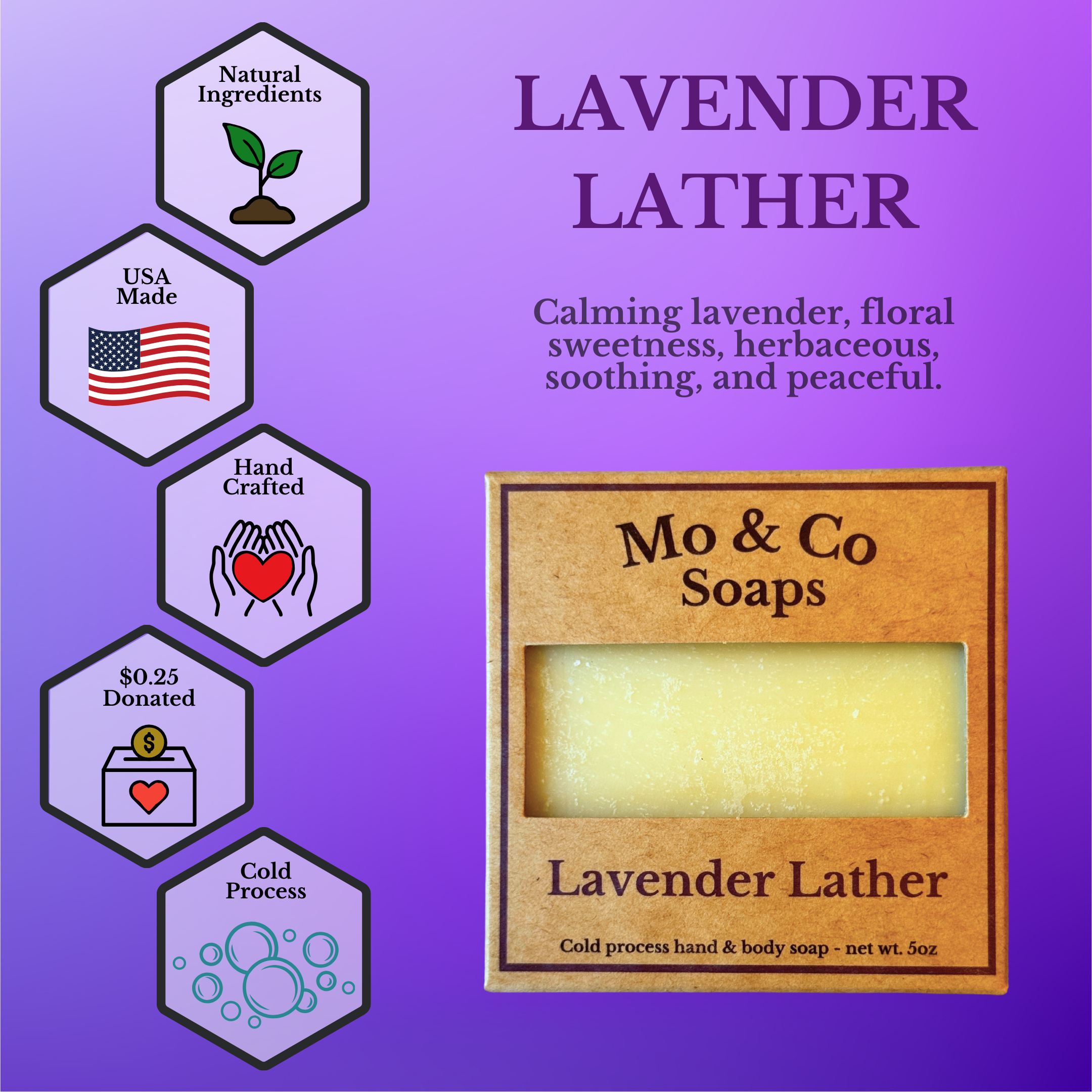 Mo & Co Soaps – Engroshandel Sæbesæt – Bedst sælgende barsæbe, helt naturlig, håndlavet - 5 oz hver1