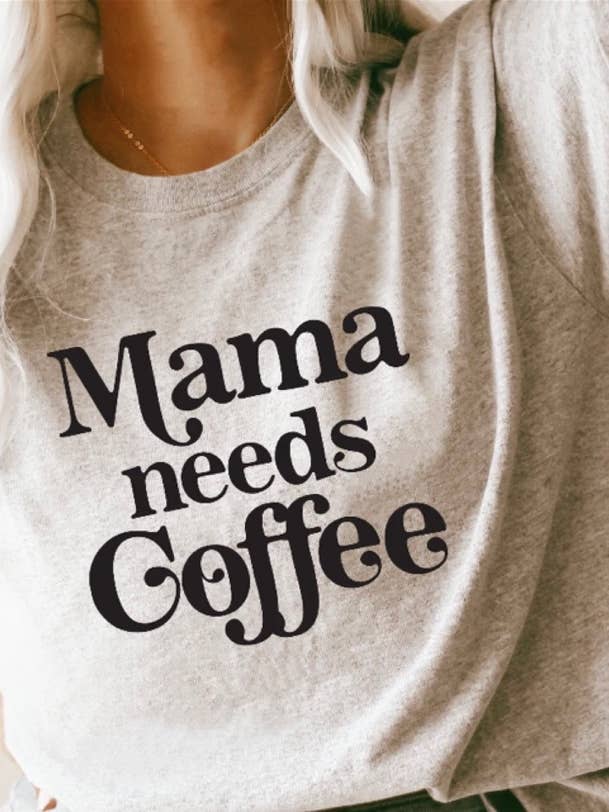 T-shirt graphique Mama Needs Coffee pour la vente par 1989 Co.