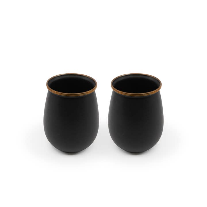 Barebones - Wholesale Drinking Glass/Cup - Enamel Tumblers (Set of 2)2