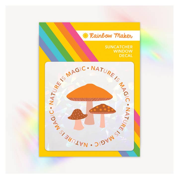 Nature is Magic - Rainbow Maker - Suncatcher Window Sticker for wholesale by Rock Scissor Paper