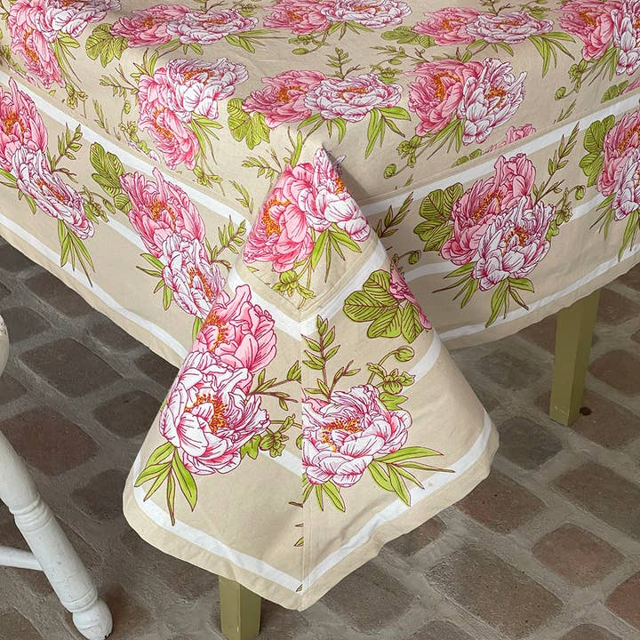Eloise Tea Stain Tablecloth for wholesale by Mahogany