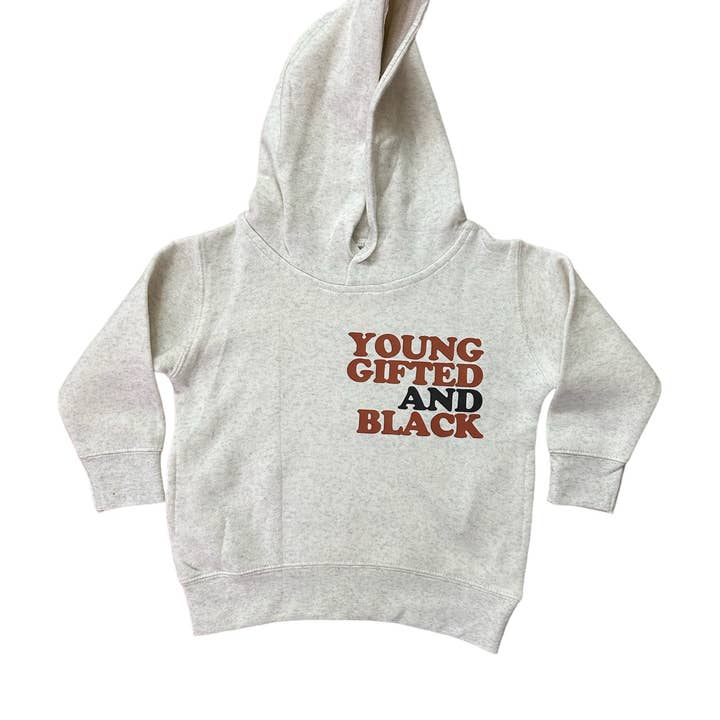 Chandail à capuchon Young Gifted & Black pour tout-petits YGB pour la vente par black N ugly