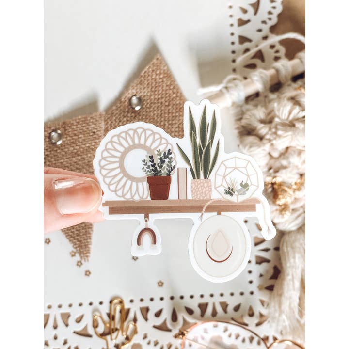 Jess' Paper Co. - Vente Autocollant - Autocollant d'étagère Boho3